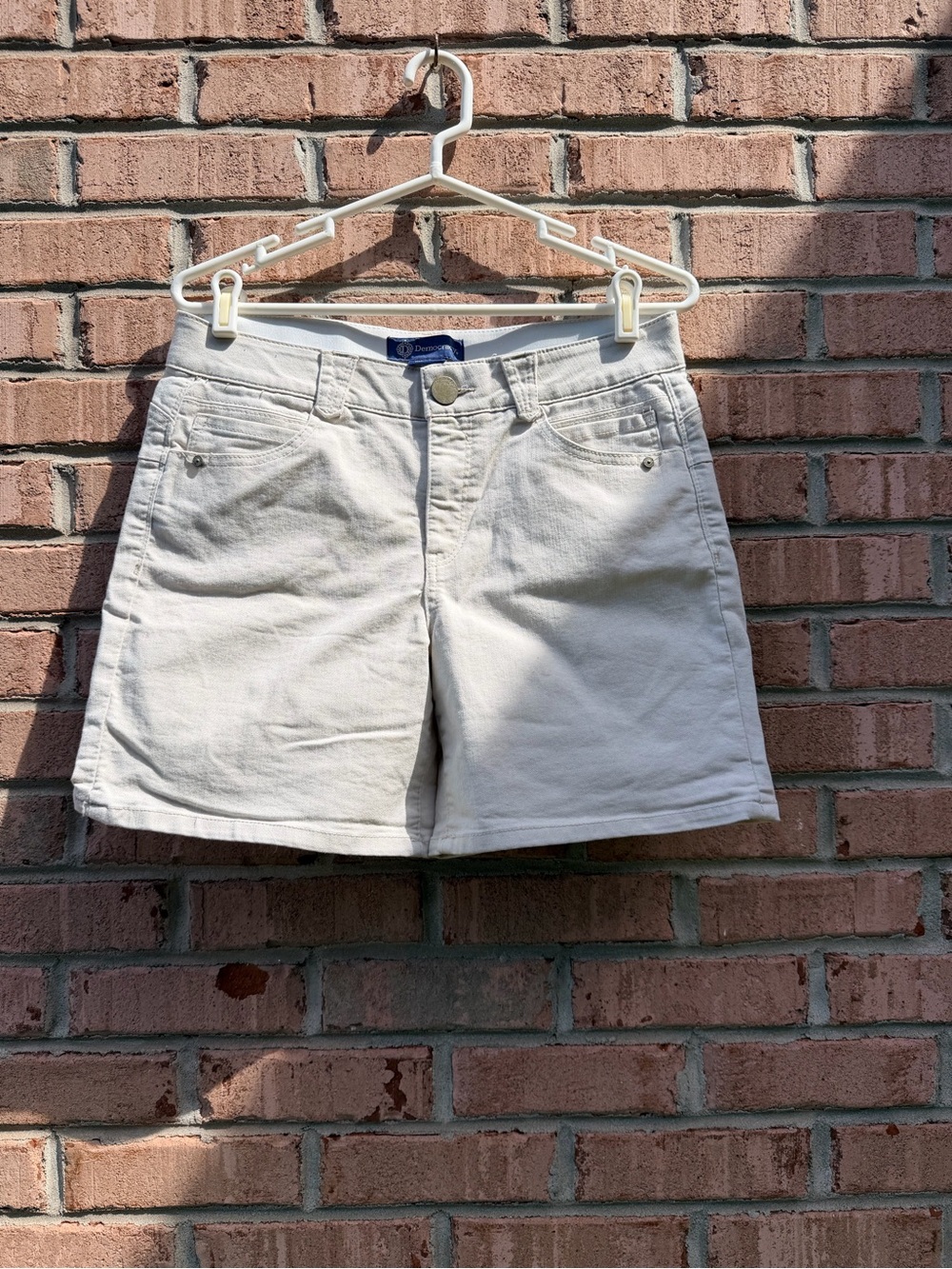 Democracy Cream High-Rise Jean Shorts
